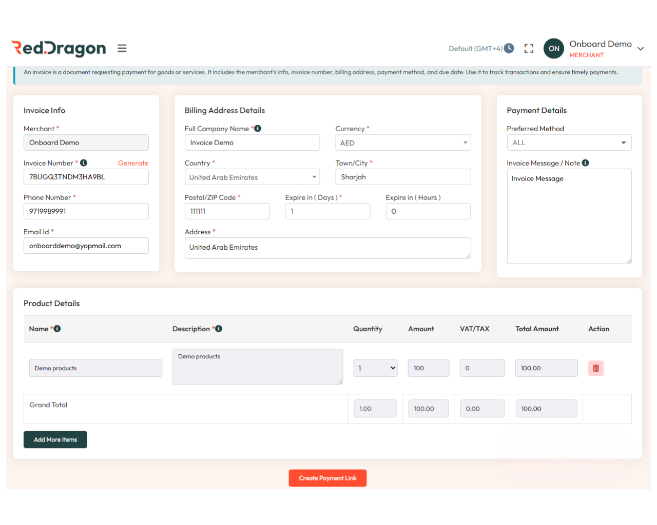 Generate Payment Link