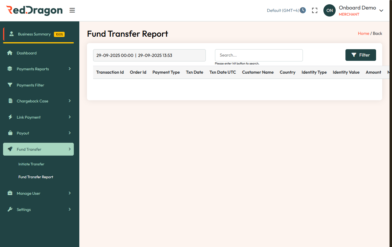 Fund Transfer Report